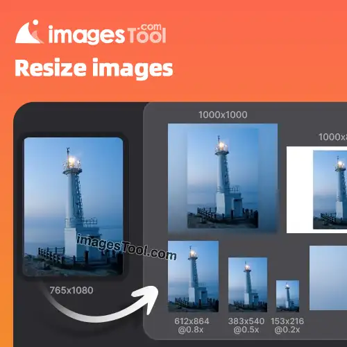 画像を任意のサイズに無料で一括リサイズできる、ImagesTool.com リサイズツール